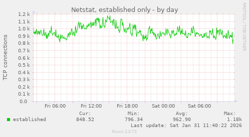 Netstat, established only